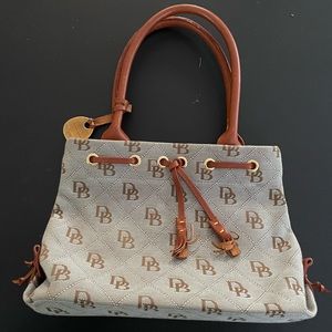 Dooney & Bourke Signature Leather Tassel Satchel